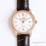 Swiss Clone Vacheron Constantin Patrimony TW 9015 Rose Gold Diamonds Watches 40mm